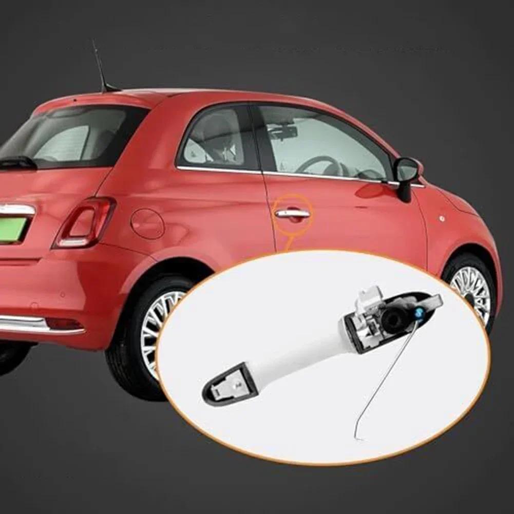 ABARTH 500 Hatchback Yedek Kapı Kolu Dış Krom Kapı Kolu Sürücü Tarafı Değişimi Şekilde Gösterildiği Gibi
