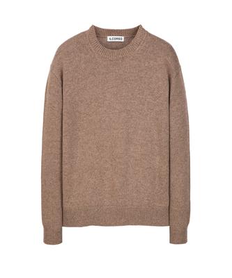 IL CORSO Wool Blend Round Neck Knit Brown
