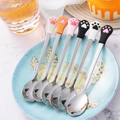 Teaspoon Fruit Cute Stainless Steel Tableware Kitchen Supplies Dessert Spoons Coffee Spoon