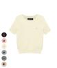 BHPOLOCLUB Women'S Tension Line Textured Short Sleeve Knit 7 Colors Tk018