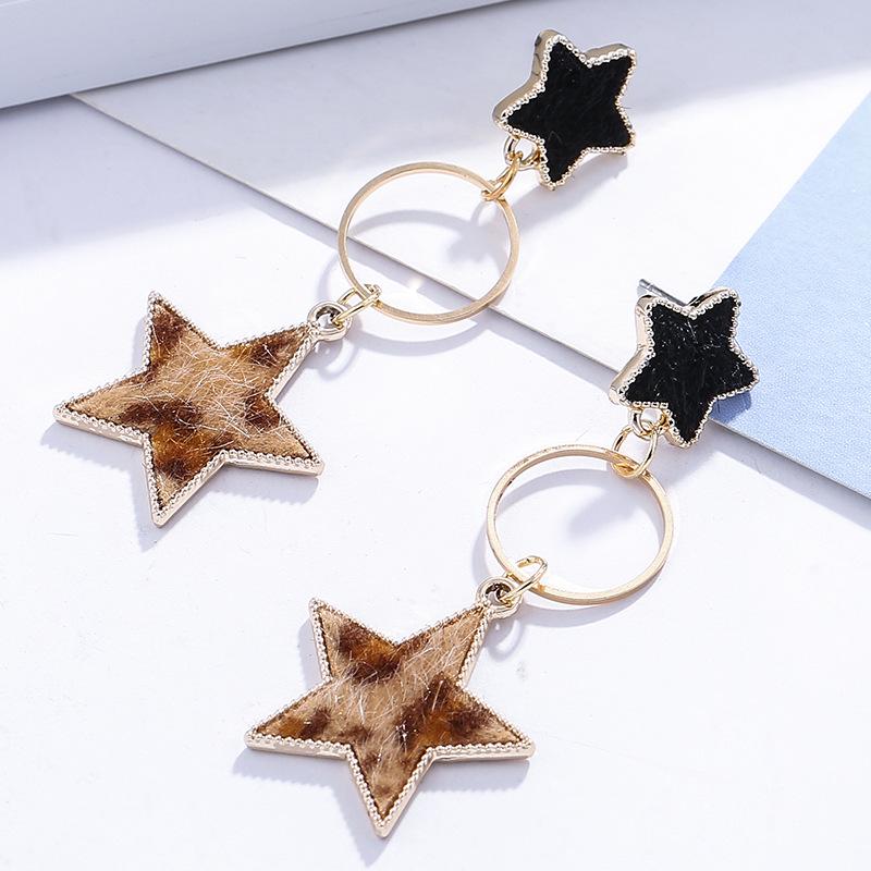 Korean Style Colorful Mermaid Earrings - Cute Drip Oil Animal Design
