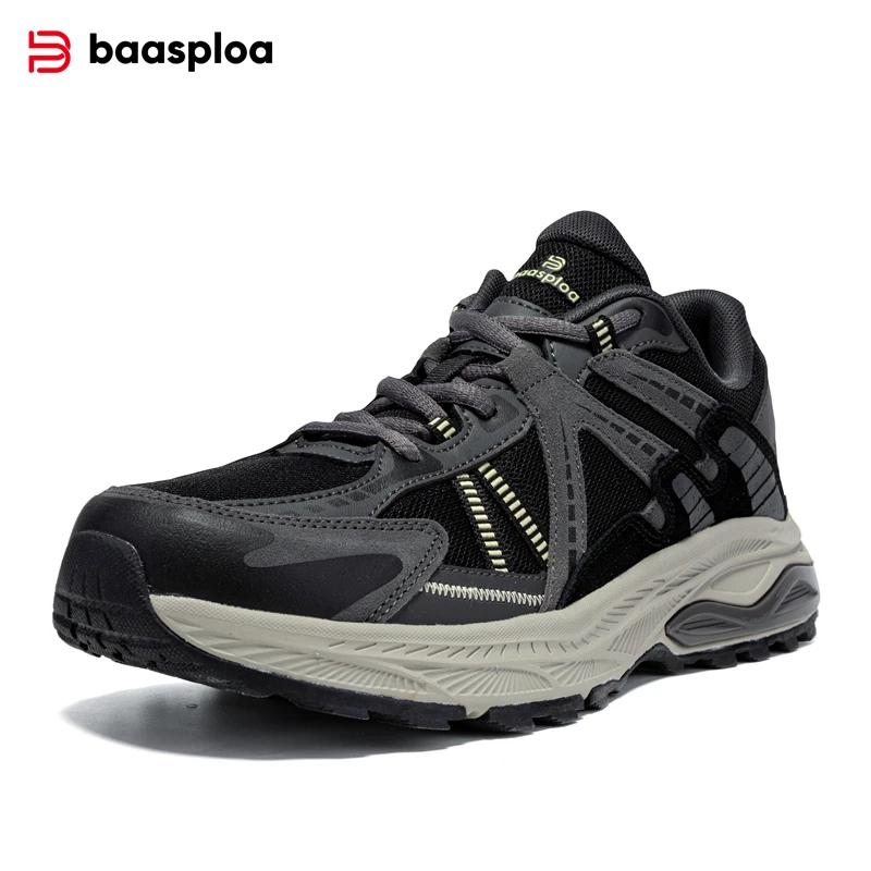 

Baasploa Новые мужские кроссовки для улицы 2025 Повседневные Легкие Дышащие Беговые кроссовки Мужские Удобные Нескользящие Винтажные Спортивные туфли 41