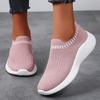 Women's casual shoes spring and summer fly-woven sports casual shoes comfortable mesh one-pedal light soft-soled women's shoes