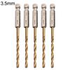 1/4 Inch Hex Shank Drill Bits 5pcs HSS Set 1 5 6 5mm Reliable Performance