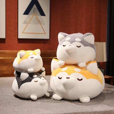Husky Pillow Anime Pillow Corgi & Shiba Inu Dog Plush Toy Stuffed Animal Doll Children Baby Nice Gift
