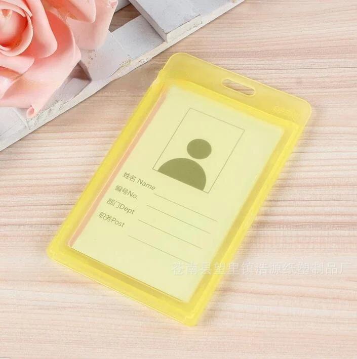 transparent Plastic Doctor Nurse ID Card Sleeve Badge Card Cover Retractable Badge Card Holder cover Protector