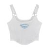 Small Suspenders with Chest Pads, Vest, Women's High-end Letter Embroidery, Thin Inside, Slim Outside, Spice Girl Pure Desire Top