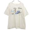 90s Made In USA Old Reindeer Print Short Sleeve T-shirt Men's Used