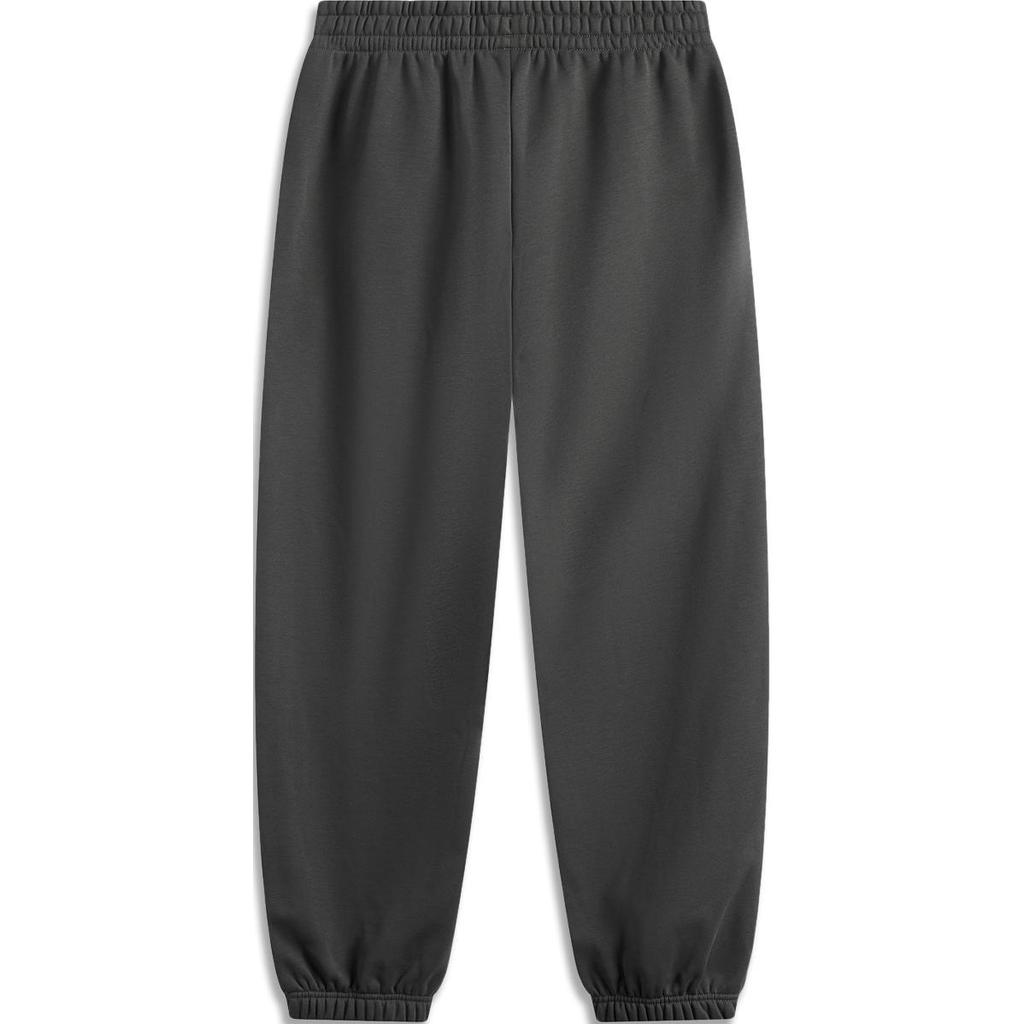 Li-Ning Sports Lifestyle Series Anti-Static Warm Comfortable Fleece Casual Pants Men Bottoms Graphite-Grey AKLU917-7