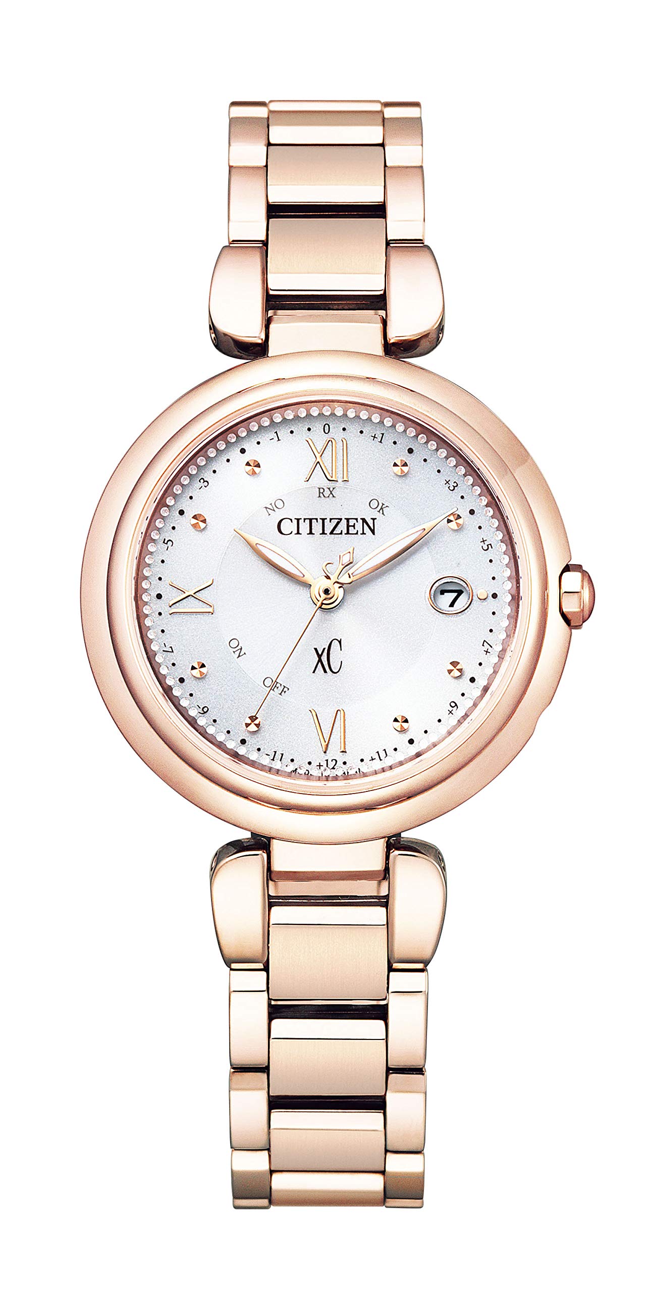 

Радіогодинник Cross Sea Waterproof Sakura Pink White Pink [Citizen] Eco-Drive ES9464-52A Жіночий