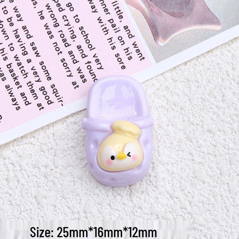Handmade Resin Hair Clips & Cartoon Croc Charms - Cute Animal Designs & Jewelry Materials