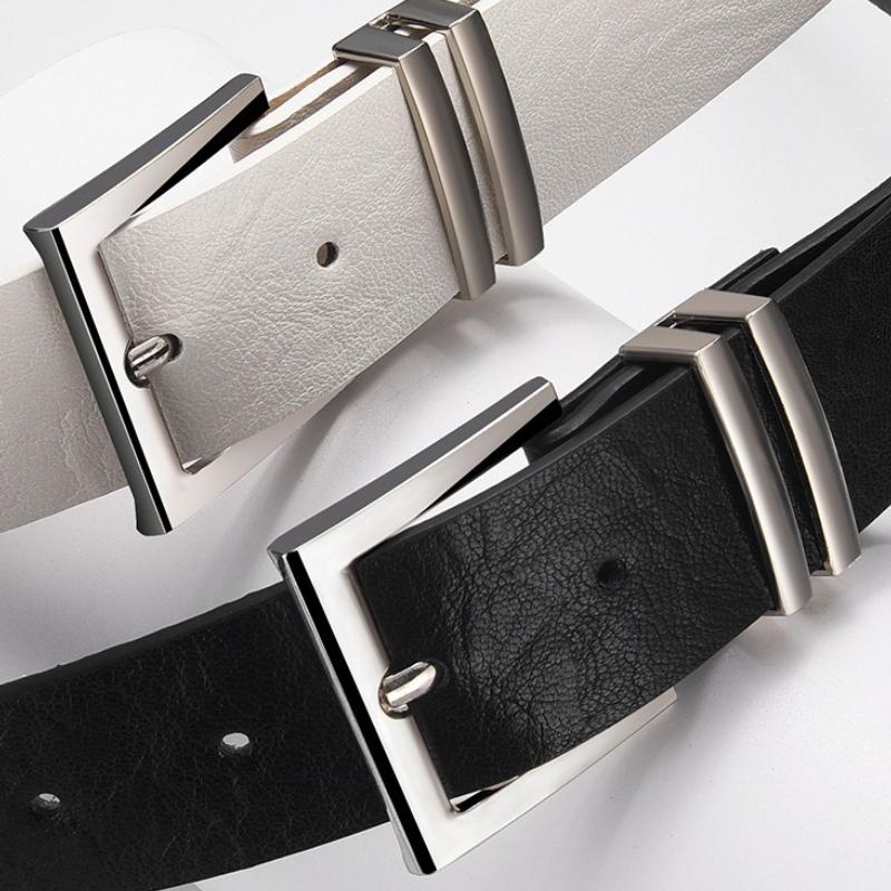 Fashionable Pin-Buckle Versatile Instagram-Style Wide Belt Korean-Style Minimalist and Elegant Metal-Buckle Women’s Belt