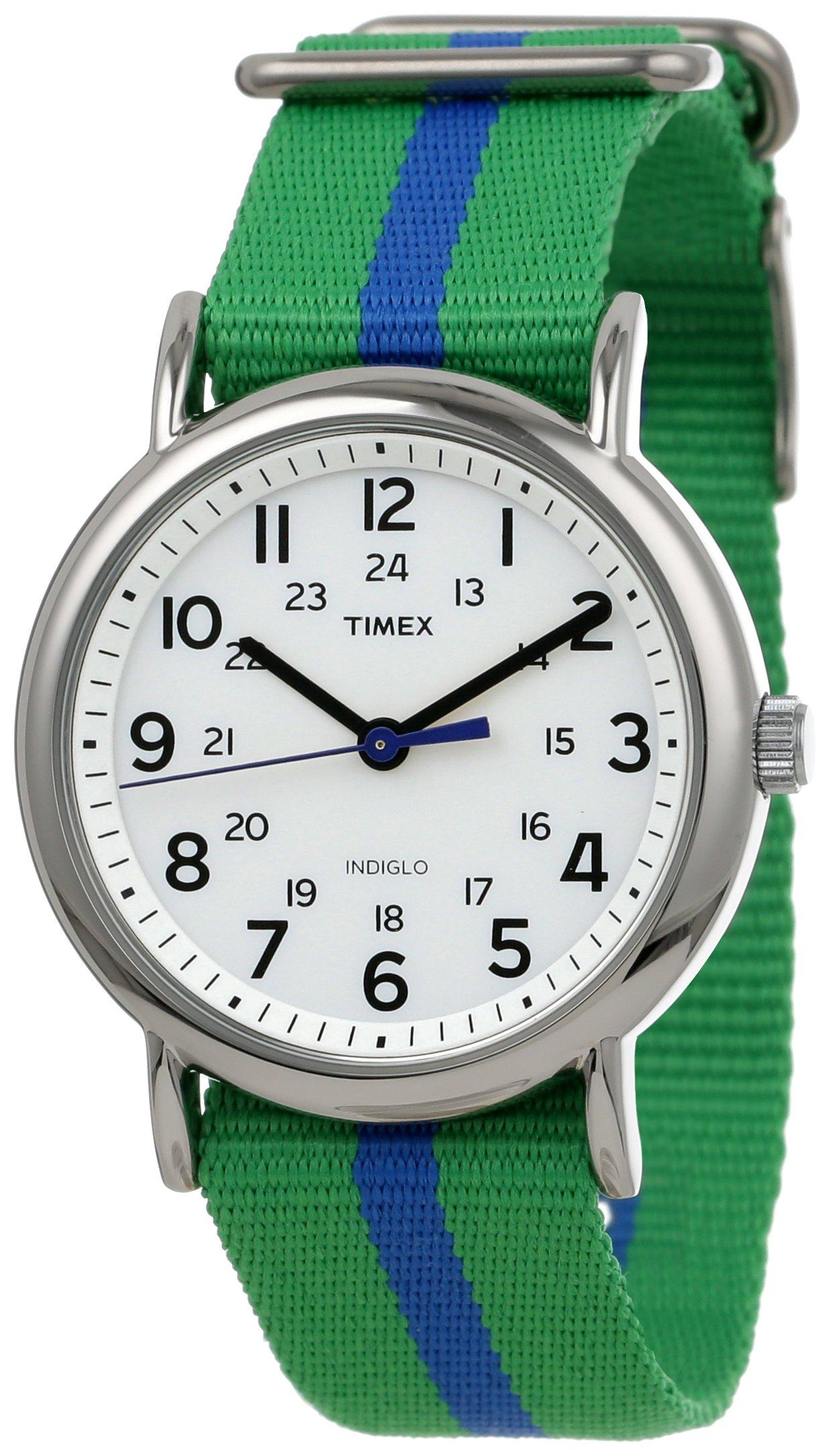 

T2P143 Timex WEEKENDER White Men s Analog Casual Quartz Overseas Shipping Timex