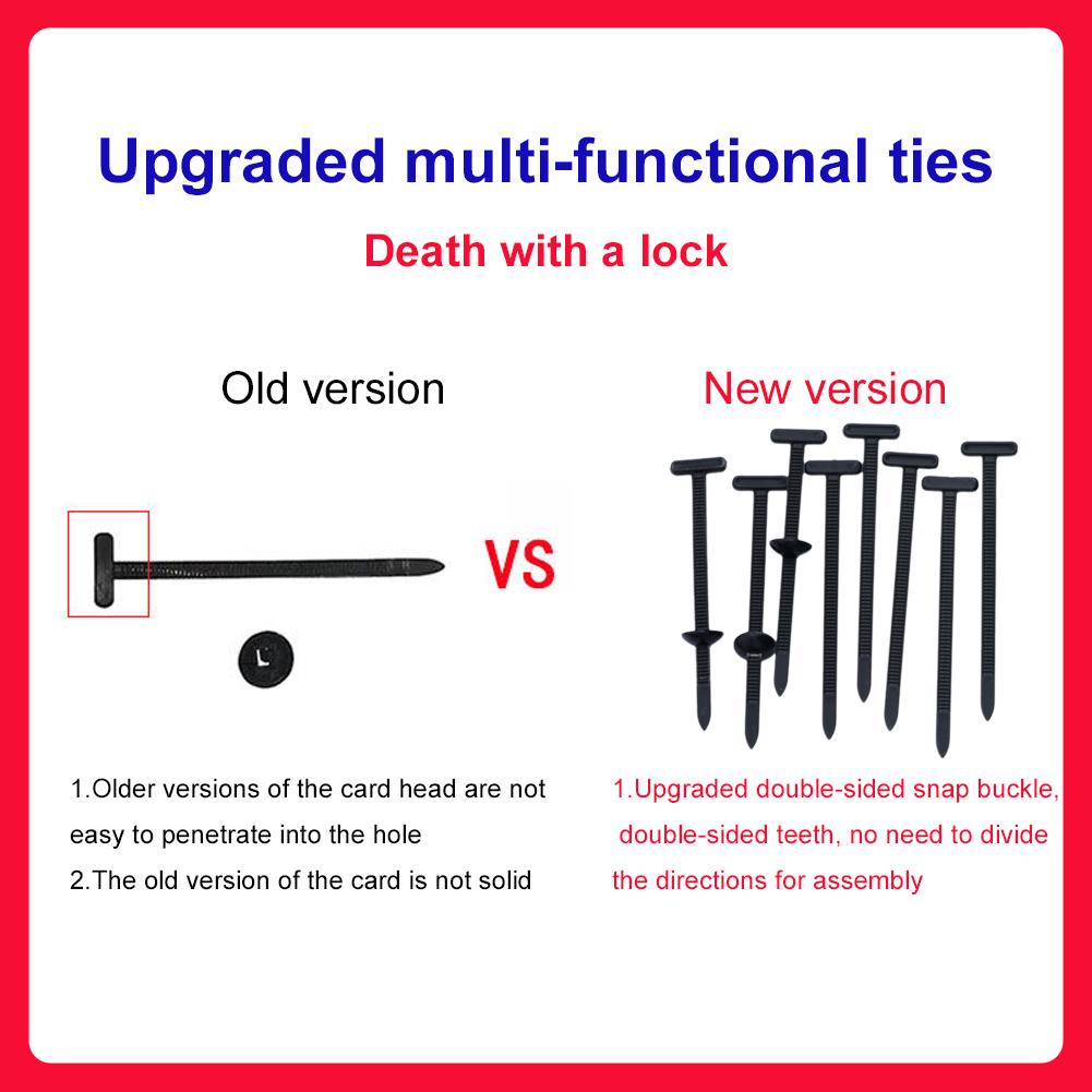 Nylon Universal Cable Ties - Self-Locking Heavy Duty Zip Ties Buckle. Multipurpose Retainer for Secure Fastening. Durable