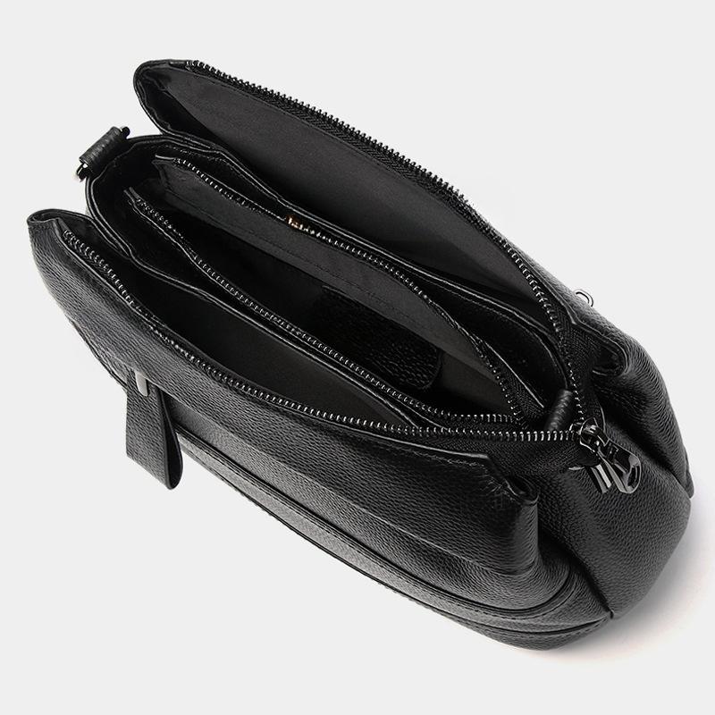 Feiya Women'S Bag First-Layer Cowhide Fashion Leather Multi-Layer Messenger Bag Women'S Versatile Soft Leather Shoulder Bag