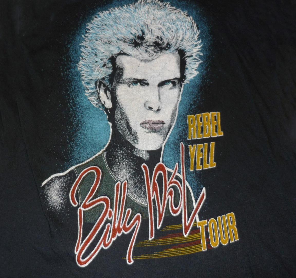 BILLY IDOL Vtg 80 s Rebel Yell Cotton Gift For Fan Black S-234XL Unisex XL