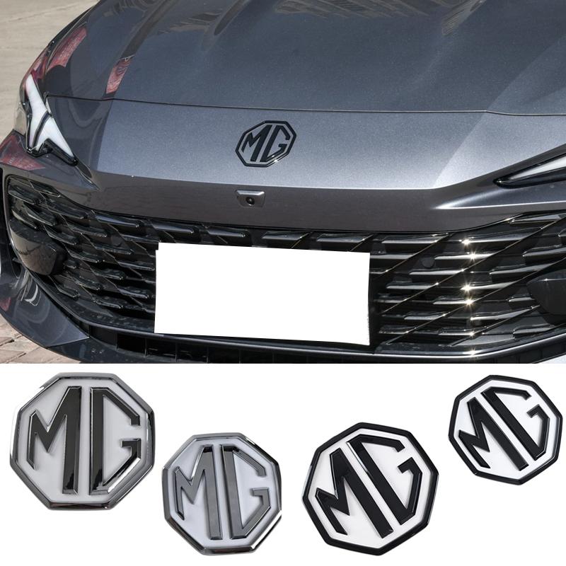 Black Logo for MG MG7 Plastic Replace 9.4cm/11.5cm Emblem Stickers Car Front Badge Rear Decals Auto Modification Accessories see58