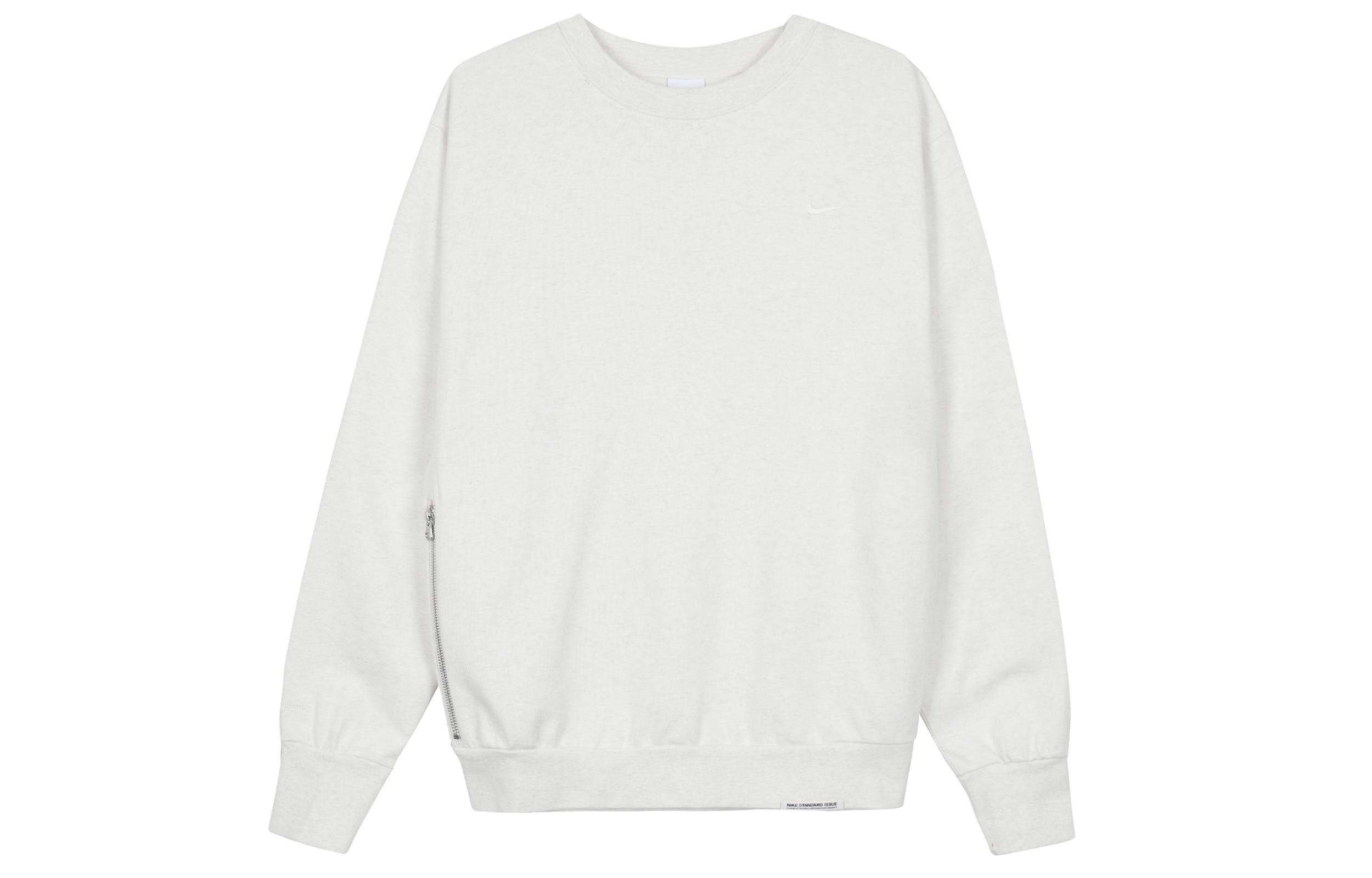 Nike Sweatshirts Men s Light Ivory White Crew Neck Moderate Other DQ5821-027 XXL