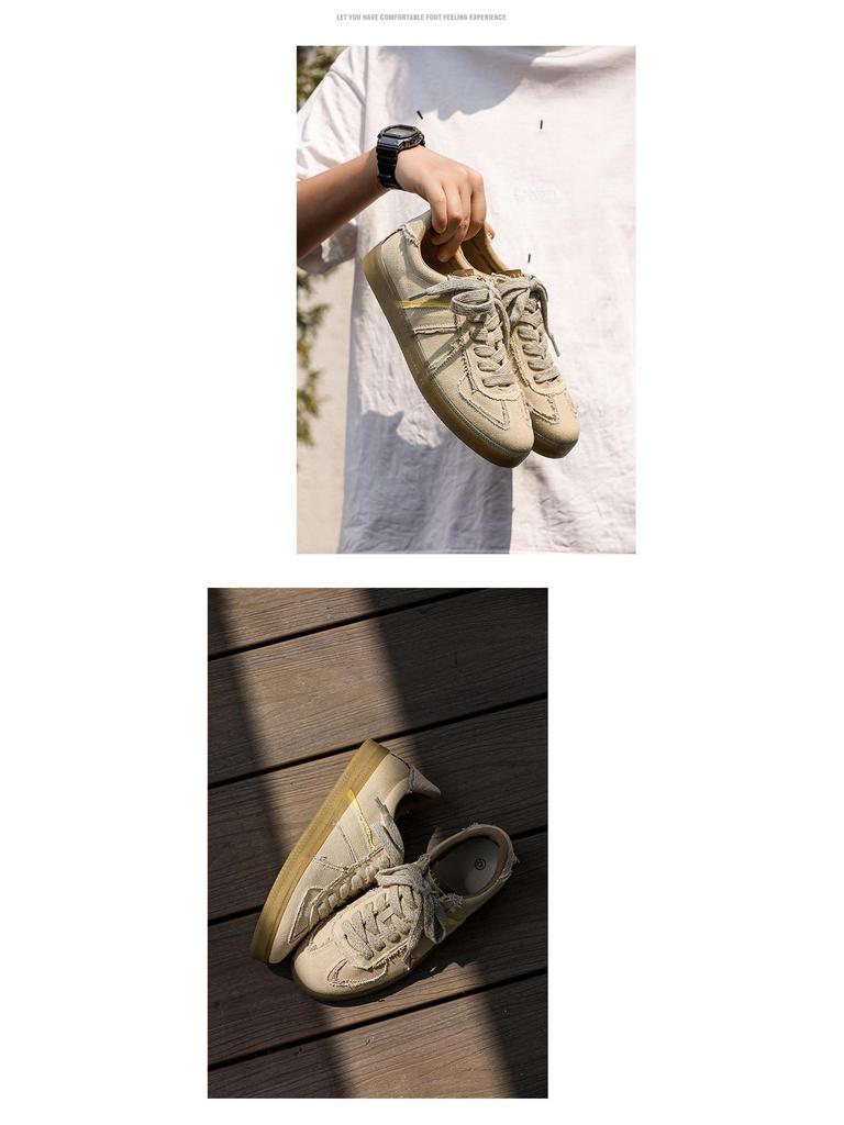 Desert Dune Retro Herren Canvas Sneaker - Leichte, Weichsohlen-Freizeitsportschuhe für den Sommer.