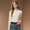 Women's Slim Fit Long Sleeve Pullover T-Shirt