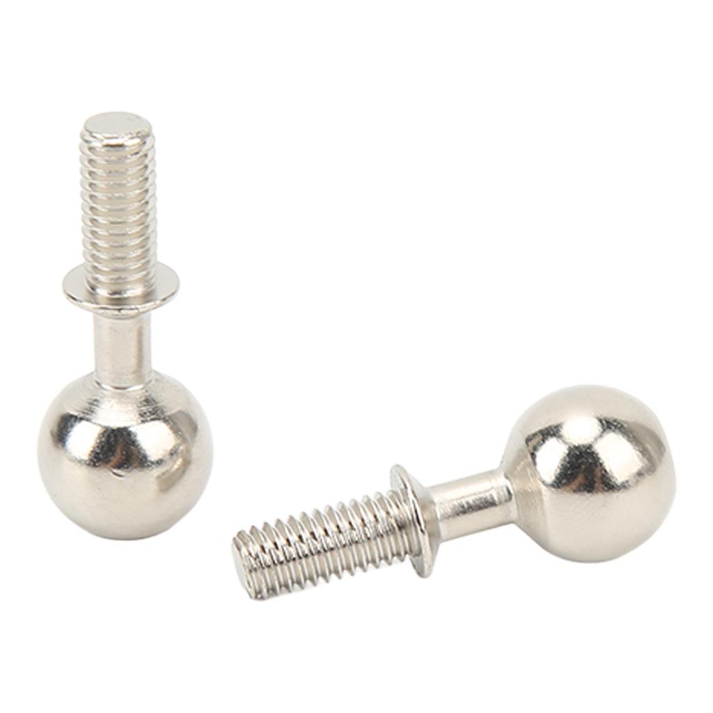 2 Peças Bola de Pivô RC Aço Resistente à Ferrugem e ao Desgaste Acessórios para Carros RC para Carros RC 1 7 1 8