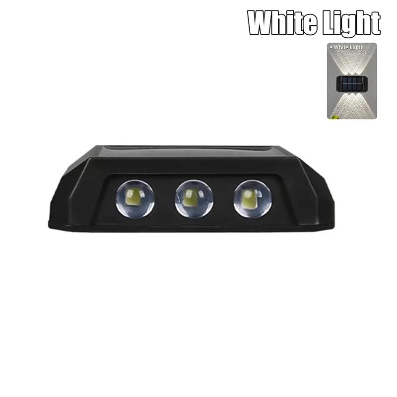 Solar Wall Light IP65 Waterproof LED Safety Light Up Down Lighting Easy Install Outdoor Patio Yard Garden Street Landscape Decor