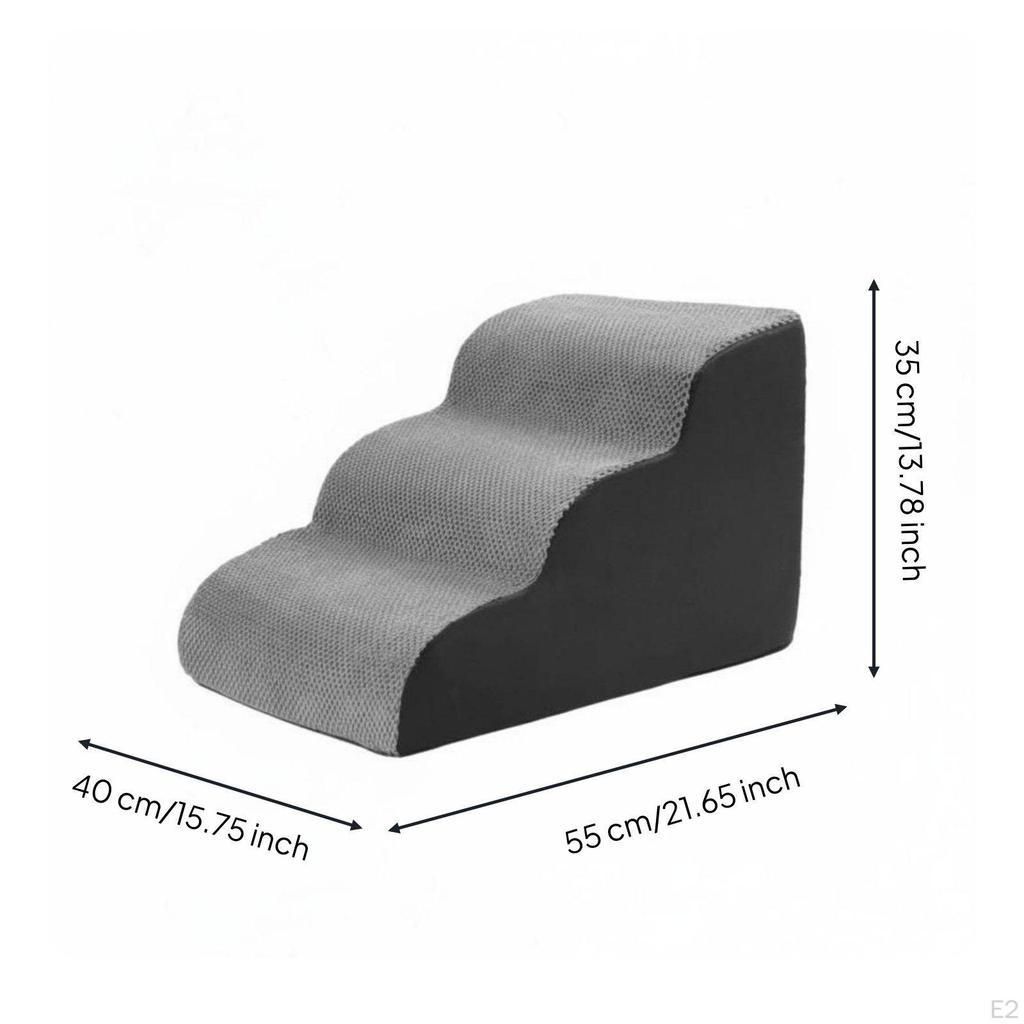 Dog Stair for Bed Washable Cover Ladder NonSlip Bottom Pet Climbing Small Dogs,
