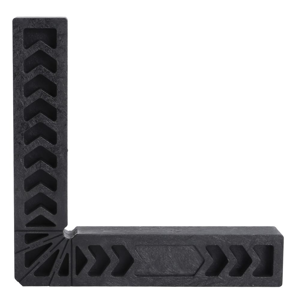 

Black Right Angle Locator Retainer LShaped High Hardness Plastic Woodworking Ruler