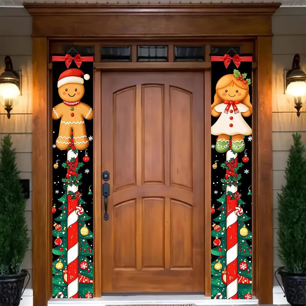 Door Couplet Banner 2pcs Set New Year Decor Durable for Valentine's Day & Home Decor