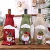 Christmas Wine Bottle Cover Wine Gift Bag New Year 2023 Xmas Gifts Holiday Party