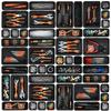 32PCS Desk Drawer Organizers 3 Size Plastic Interlocking Shallow Tool Organizer Tray Dividers Separators Storage Bins Container