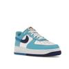 Nike Air Force 1 07 LV8 Split – Hellfotoblaue Herren-Sneaker, Weiß, Tiefkönigsblau, Baltisches Blau, DZ2522-100