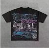 Letter Pattern Portrait Printed Tshirt Unisexs And Unisexs Same Style Casual And Relaxed Streetwear Classic Tshirt