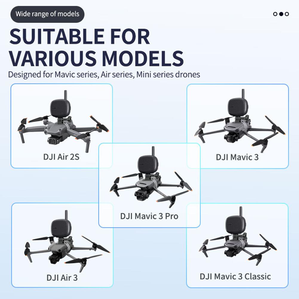 Evrensel Drone Hoparlörü 3 Kilometre Uzun Mesafe Ses İletimi Drone Monteli Ses Amplifikatörü DJI Mavic 3 Pro/Air 3 Drones için Uyumlu