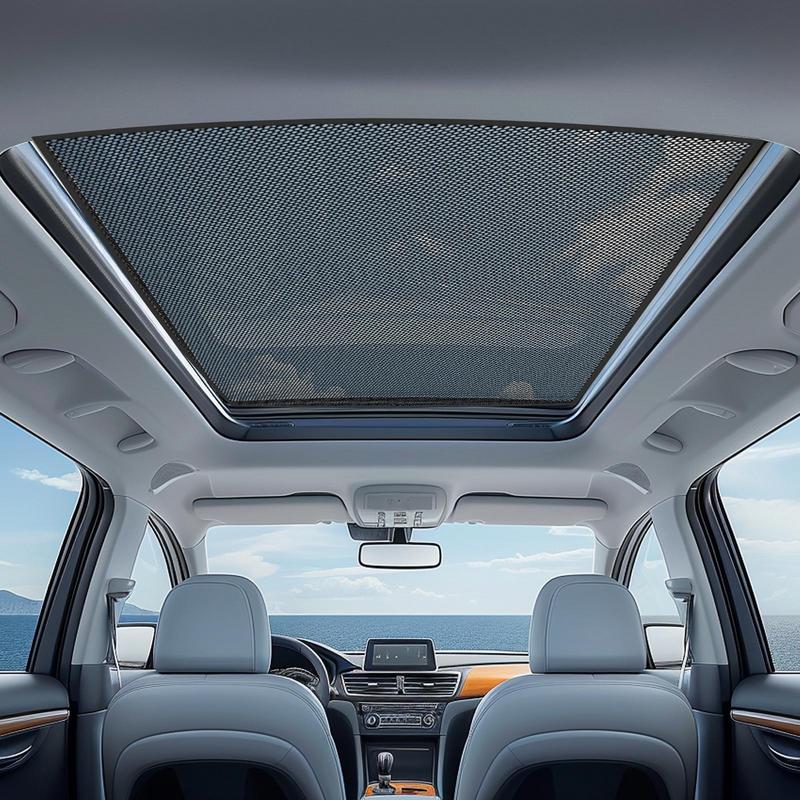 Magnetic Screen Breathable Mesh Cover Magnetic Car Sunroof Sun Shade Anti-Fly Automotive Auxiliary Parts For Driving Sleeping
