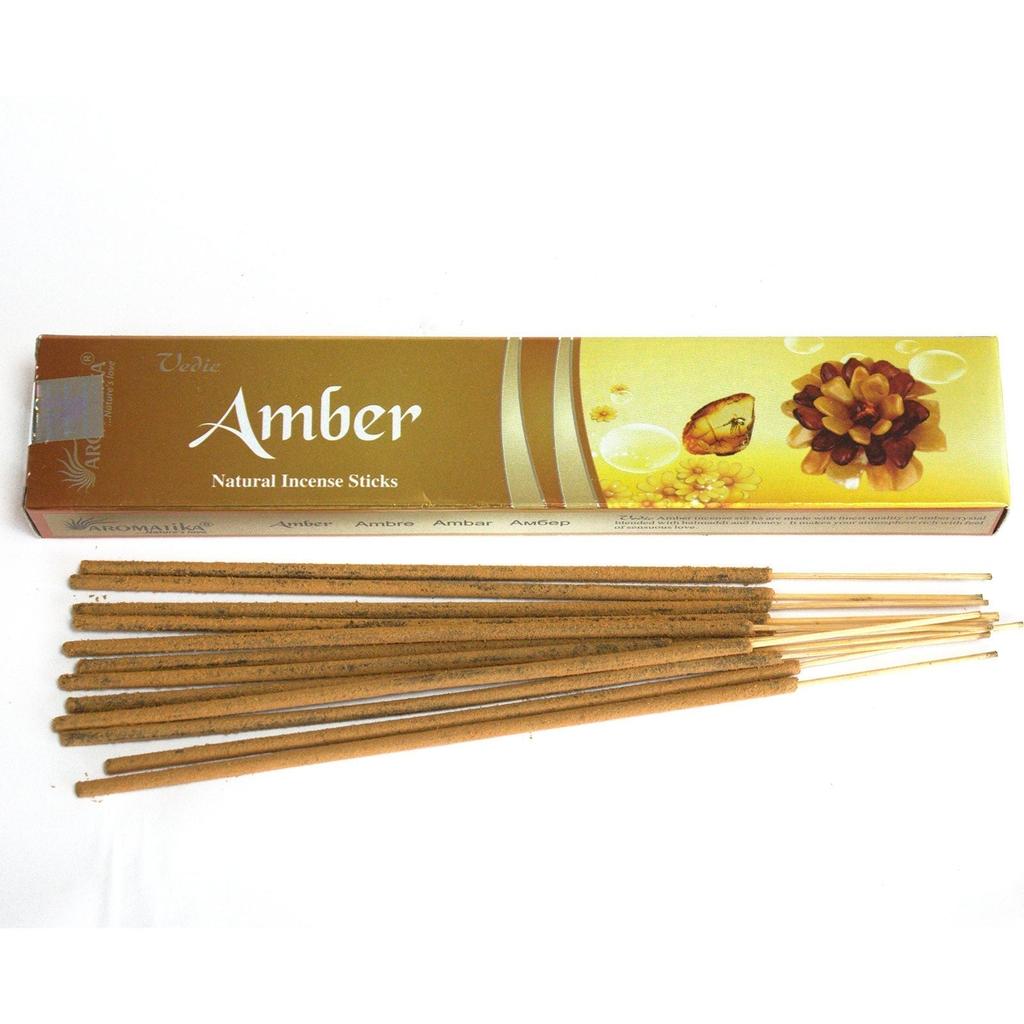 Amber Incense Sticks Box of 12 – Vedic