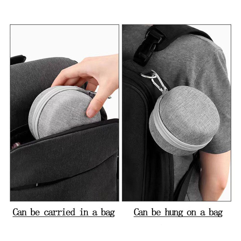 EVA Hard Shell Zippered Single Watch Travel Case Portable Storage Organizer Shock-Resistant Waterproof Smartwatch Container Box