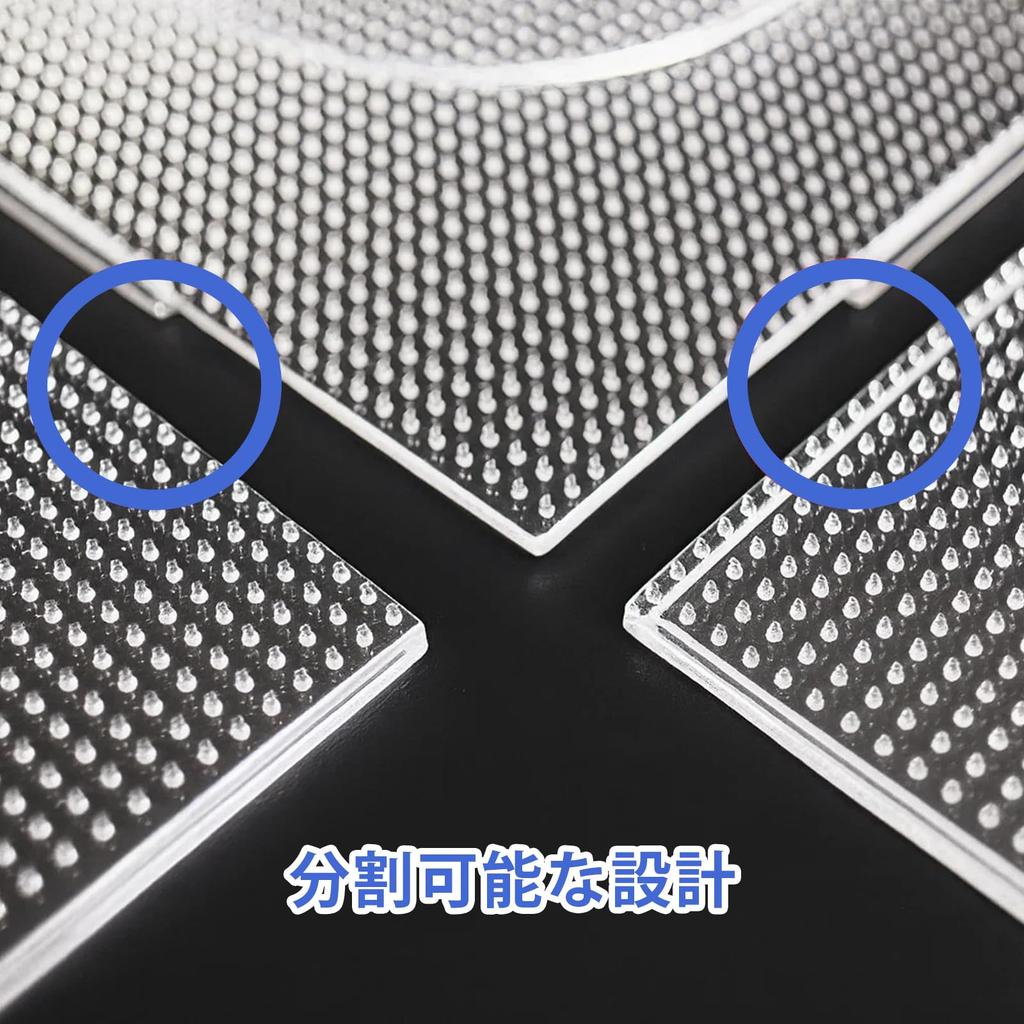 [ZTFT] Set of 4 Clear Iron Beads Plates, 14cm X 14cm, for 2.6mm Perler Beads, with 2 Tweezers, DIY Craft Educational Tool for Adults and Kids