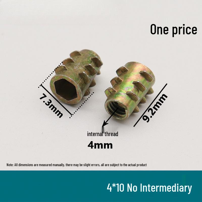 

Zhengda Alloy Nut 4568: Internal & External Thread Furniture Nut, National Standard.