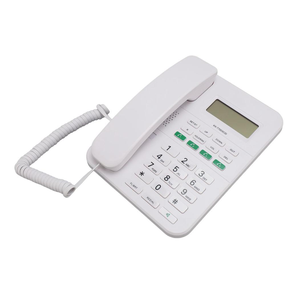 Corded Landline Phone 4 Levels Volume and 5 Levels LCD Brightness   Caller ID HD 16 Bit Display English Corded Phone