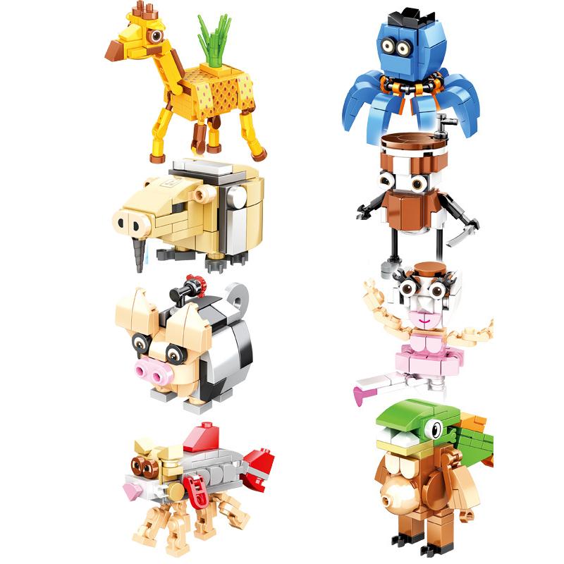 LiriLi Larlla Figure Block Toy Bombombini GuziniBrr Brr PatapimTralalero Tralala Figure Toys Building Blocks for Children