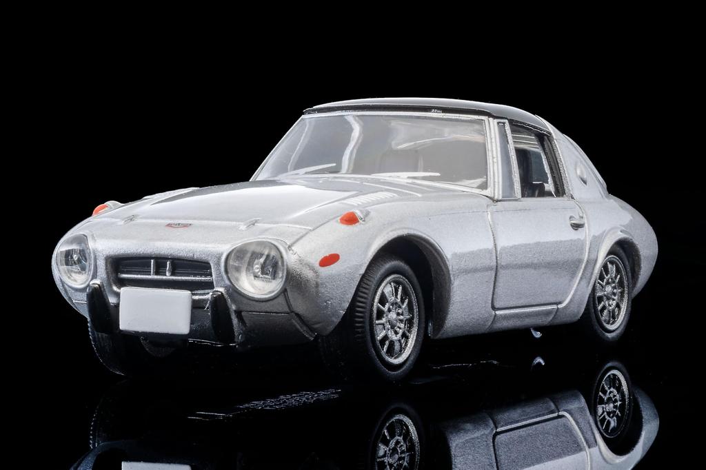 Tomytec Tomica Limited Vintage Maßstab Toyota Sports 800 mit Custom 1969 Fertig 336037 1/64 LV-139c Räder, Silber, Modell, Produkt,