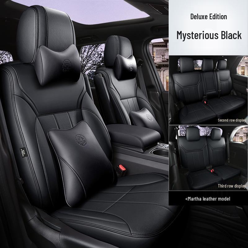 All-Season Universal Leather Seat Cover, Wear-Resistant, Full Coverage, Fits All Car Models