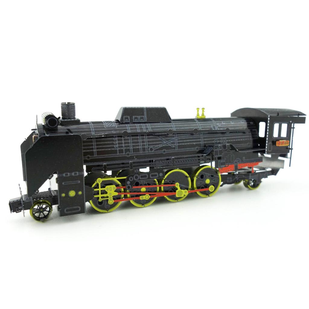 All-Metal D51 Steam Locomotive 3D DIY Assembly Model - Glue-Free Stainless Steel Jigsaw Puzzle Toy
