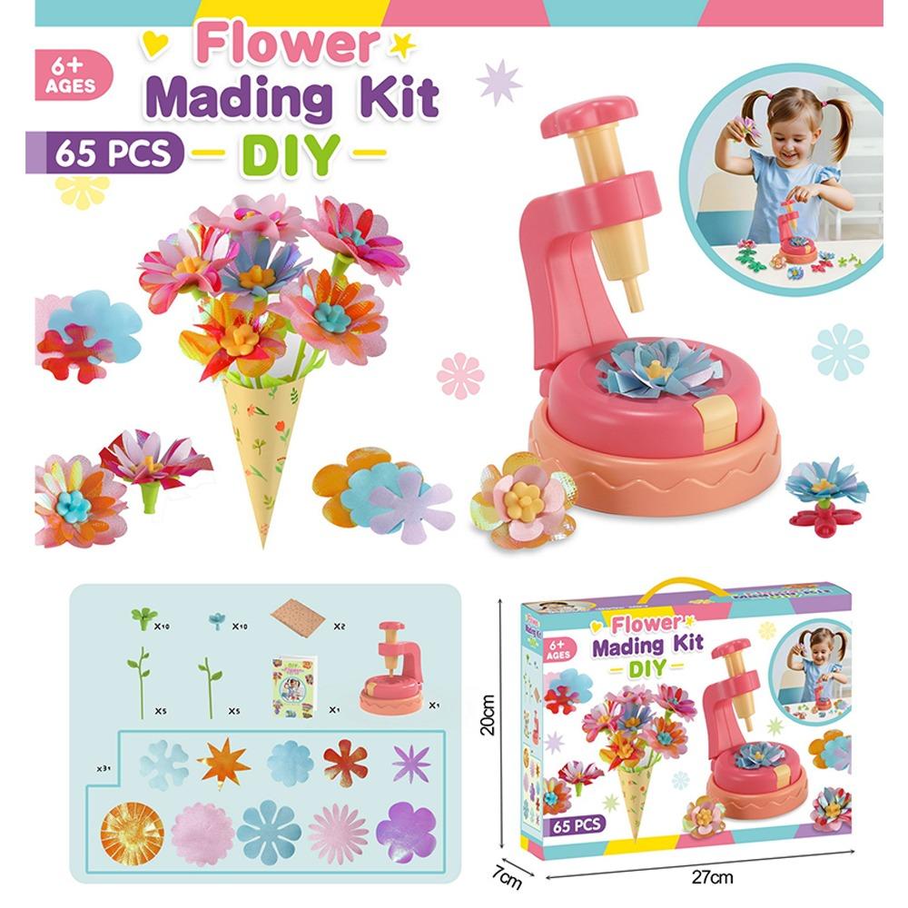

Букет-симуляция ручной работы Машина DIY Игрушка для цветочной композиции Новый набор для изготовления цветов Дети 65pcs