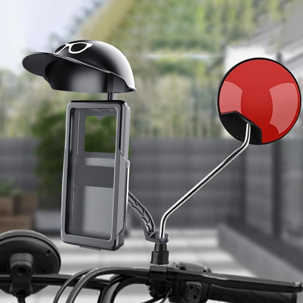 Motorcycle Phone Mount Biking Sun Hat Bracket Cell Phone Mount Stand For Women Men Riding Motorcycles Bicycles Scooters