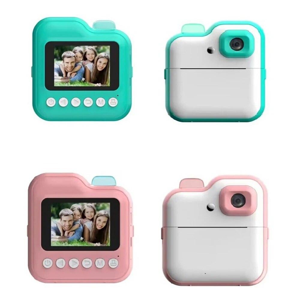 Instant Printing Camera for Kids Wireless Digital Camera Printing Bluetooth Camera Inkless Photo Lable Print Children Gifts
