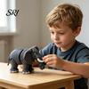 Movable Joints Animal Toy 3D Printed Elephant Figurine Simulated Stress Relief Statue Fidget Home Office Desktop Decoration Ornament