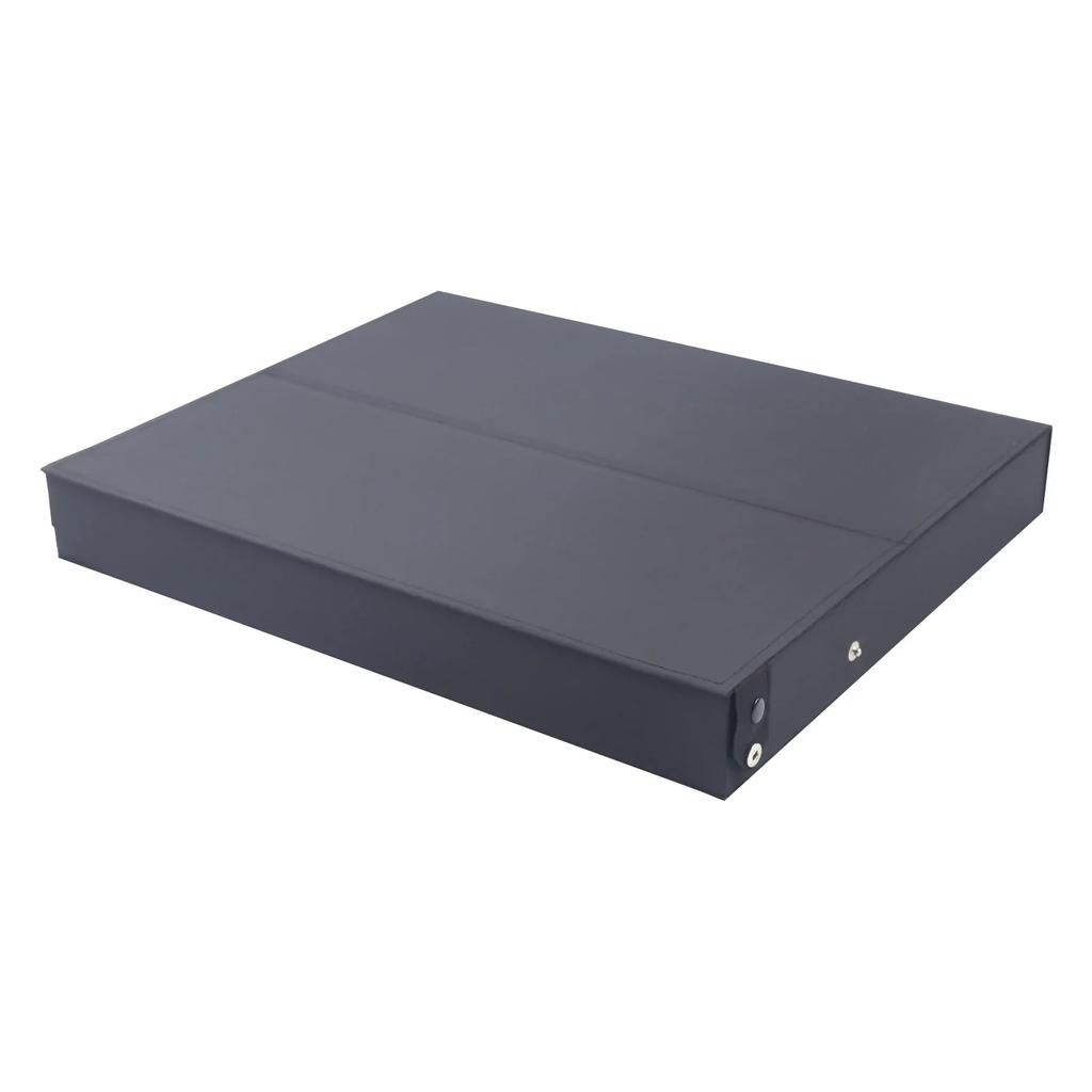 18-Slot Sunglasses Storage Display Box - Eyeglass Storage Case with Stand, Fabric Lining, Snap Closure -for Glasses and Jewelry