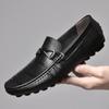 Fashion Handmade Soft Men's Leather Slip On Flats Elegantes Male Driving Loafers Classic Wedding Dress Moccasins Outdoor Business Shoes